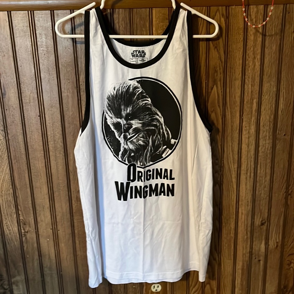 Star Wars Chewy the Original Wingman muscle tee shirt. In great shape & is an L